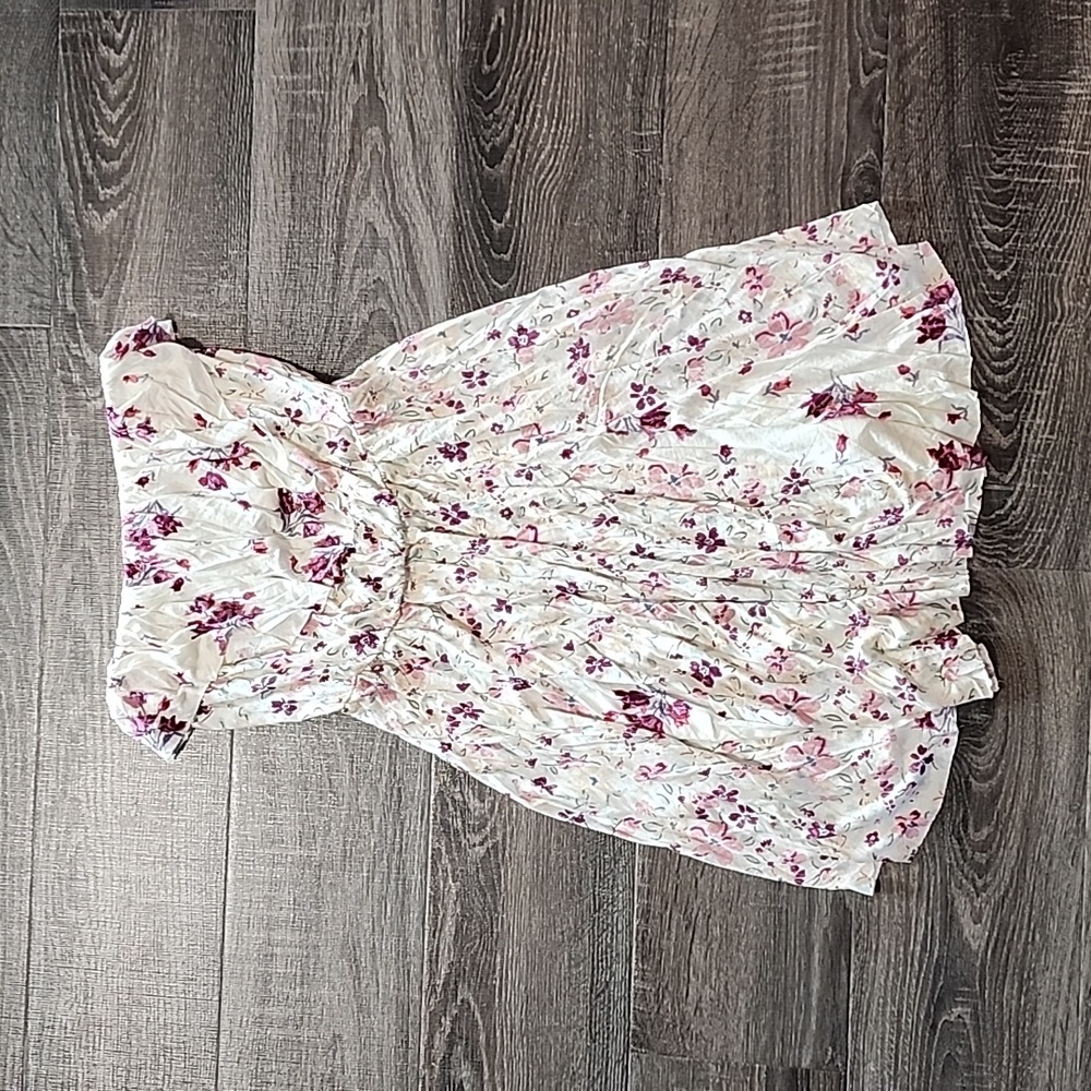 Kimchi Blue floral Strapless mini Dress